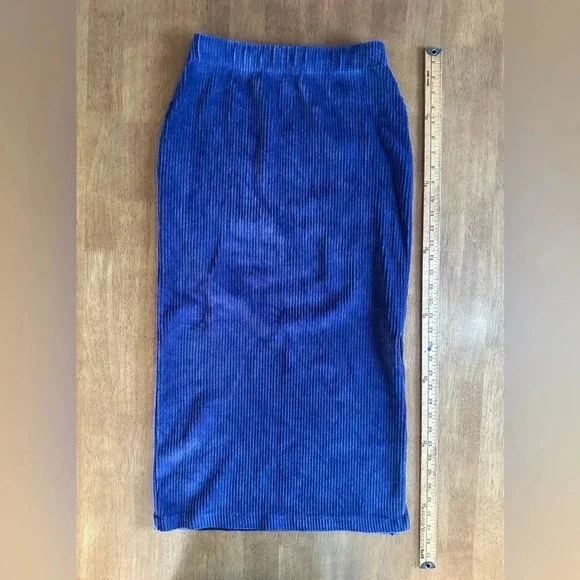 Free People Helen Ribbed Tube Midi Skirt—Purple—Size Small - Picture 3 of 8